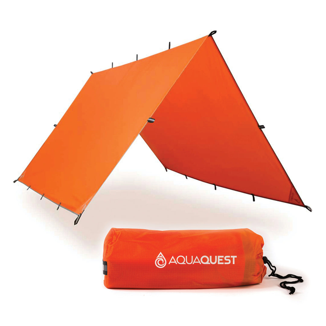 Survivor High Visibility Tarp Camping Tarp   AquaQuest Waterproof