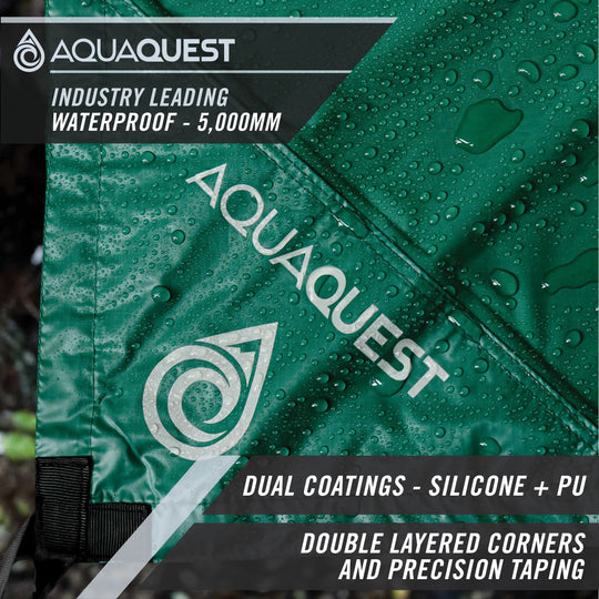 Safari Lightweight Tarp Camping Tarp   AquaQuest Waterproof