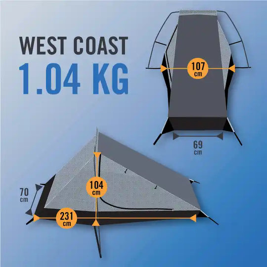 West Coast Bivy Ultralight Pop-Up Tent   AquaQuest Waterproof