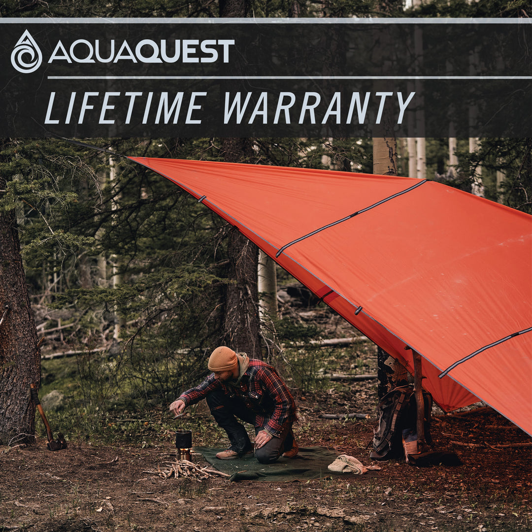 Survivor High Visibility Tarp Camping Tarp   AquaQuest Waterproof