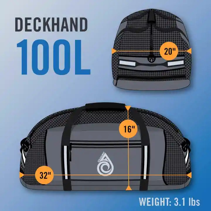 Deckhand Duffel 100L Duffel Bag   AquaQuest Waterproof